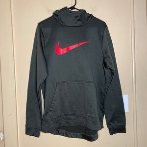 Nike Charcoal Hoodie with Crimson Swoosh